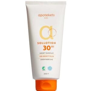 Apotekets Sollotion SPF30, 300 ml (Udløb: 09/2025)